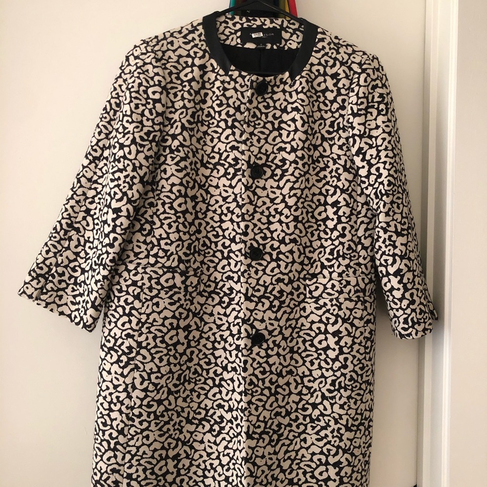 Ann Taylor Loft tailored printed Coat - small